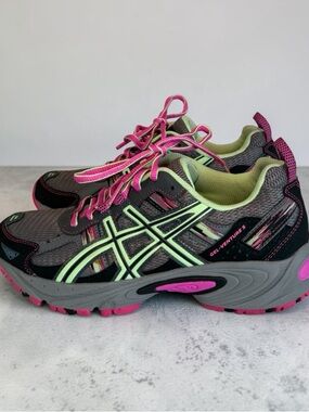 ASICS GEL-Venture 5 Women's Trail Running Shoes - Size 8 (T5N8N) - Gray/Pink
